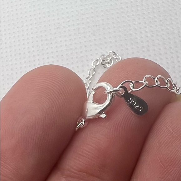 Silver Zirconia Necklace - Picture 5 of 6